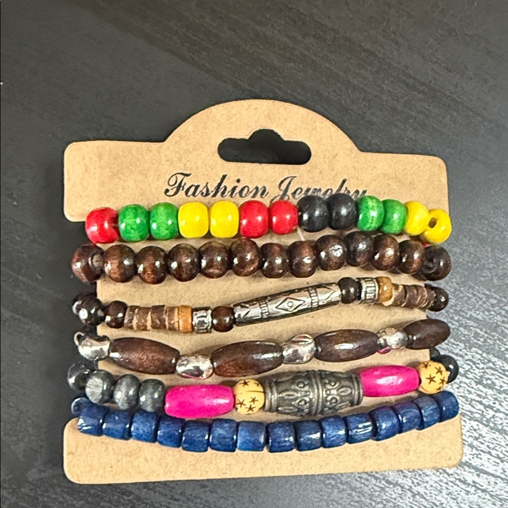 Colorful Beaded Bracelet Set